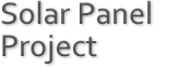 Solar Panel Project